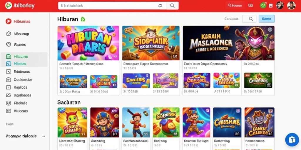 Tampilan awal permainan dengan karakter yang menarik.