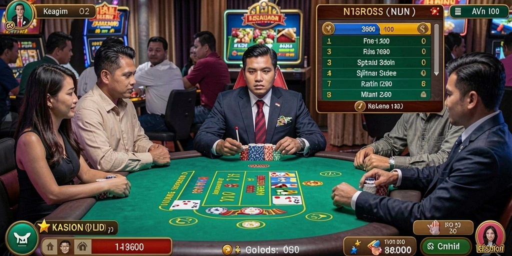 Tampilan utama aplikasi CATUR777 dengan grafik modern.