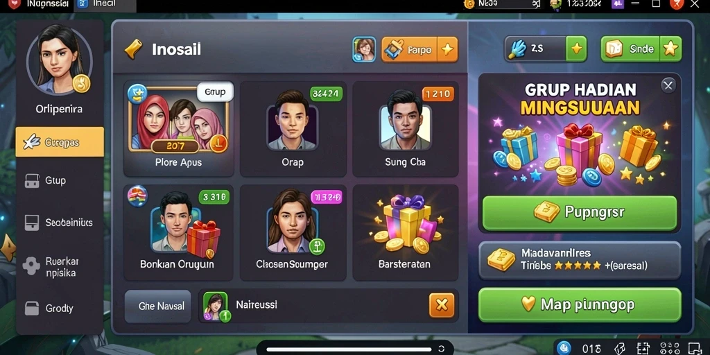 Tampilan awal yang menarik dan penuh warna.