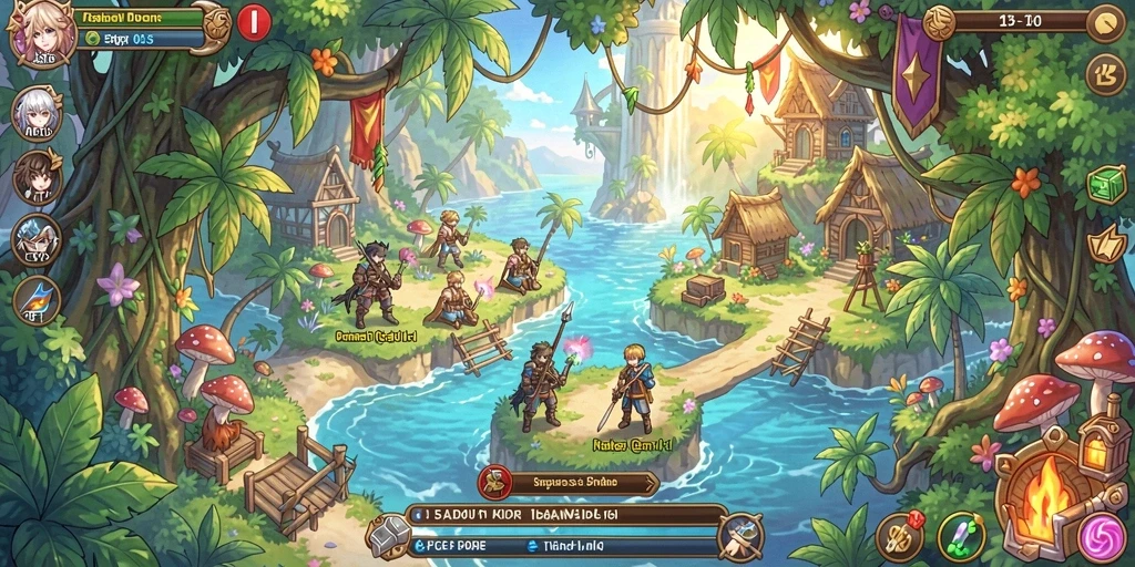 Screenshot menunjukkan tampilan antarmuka game yang menarik.