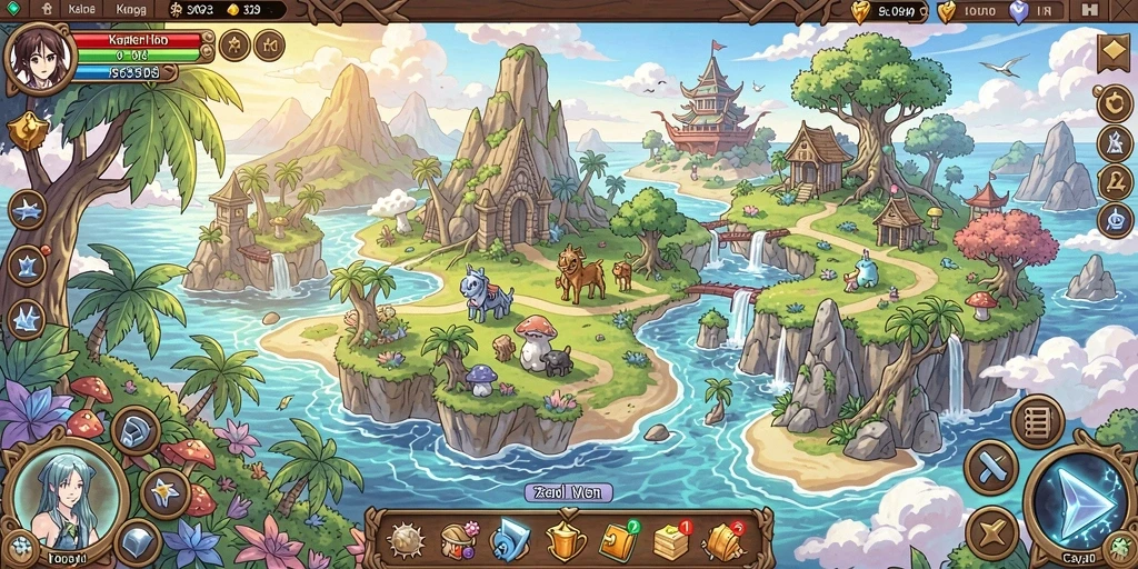 Tampilan awal game OCATOTO yang menarik dan penuh warna.