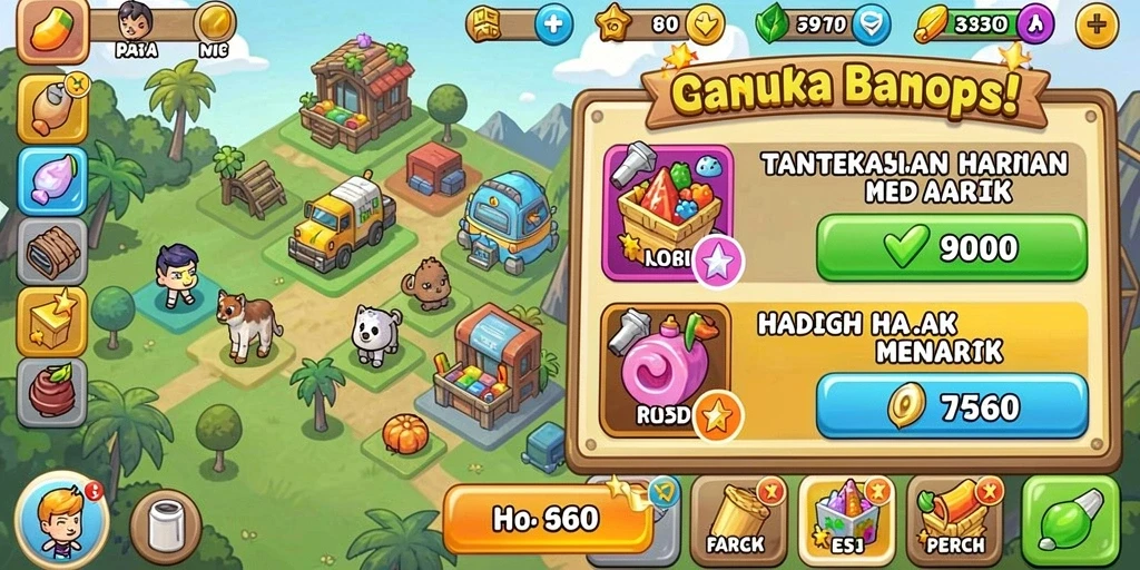 Antarmuka utama RPVIP8 yang menarik.