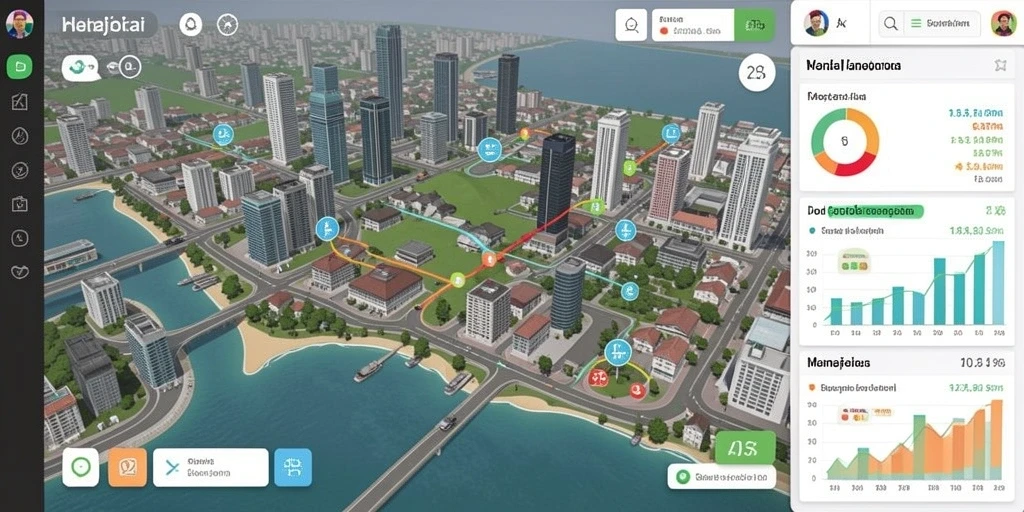 Screenshot menunjukkan tampilan menu utama yang menarik.